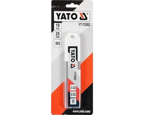  Лезвия запасные 25мм 10шт SK2H Yato (YT-75262)