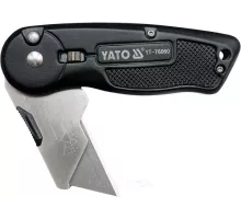 Нож с выдвижным трапецевидным лезвием 61x33x0.5мм SK5, Al Yato YT-76060