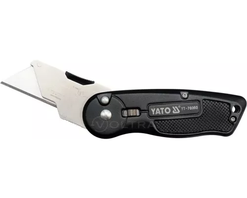  Нож с выдвижным трапецевидным лезвием 61x33x0.5мм SK5, Al Yato YT-76060