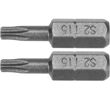 Бита TORX T15х25мм 1/4" (2шт) AlSl S2 Yato YT-77903