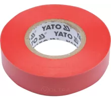 Изолента ПВХ 15мм х 20м х 0.13мм (красная) Yato YT-81592