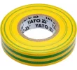 Изолента ПВХ 15мм х 20м х 0.13мм (желто-зеленая) Yato YT-81593