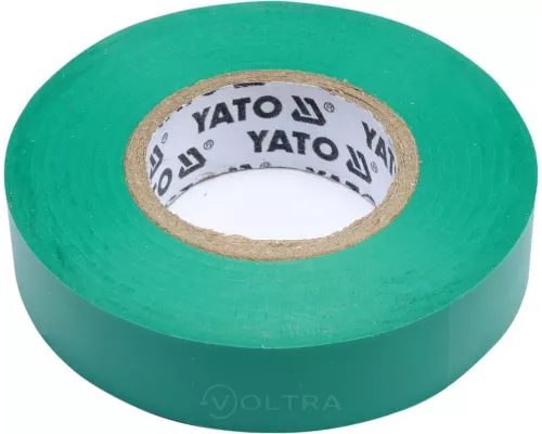  Изолента ПВХ 15мм х 20м х 0.13мм (зеленая) Yato YT-81595