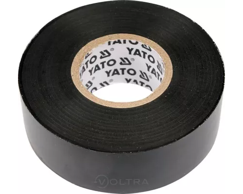  Изолента ПВХ 19мм х 20м х 0.13мм (черная) Yato YT-8165