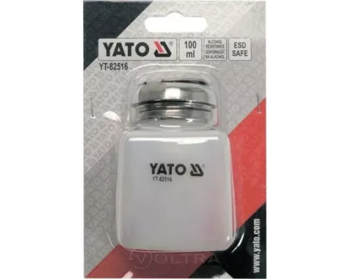  Емкость пластмассовая для изопропилового спирта ESD с дозатором для пайки Yato YT-82516