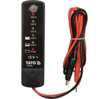 Цифровой тестер аккумуляторов 12V Yato YT-83101