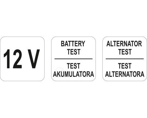  Цифровой тестер аккумуляторов 12V Yato YT-83101