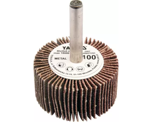  Круг лепестковый торцевой 40х20х6мм Р40 Yato YT-83351