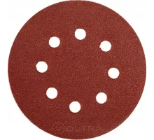 Круг шлифовальный с отверстиями 125мм Р180 5шт Yato YT-83457