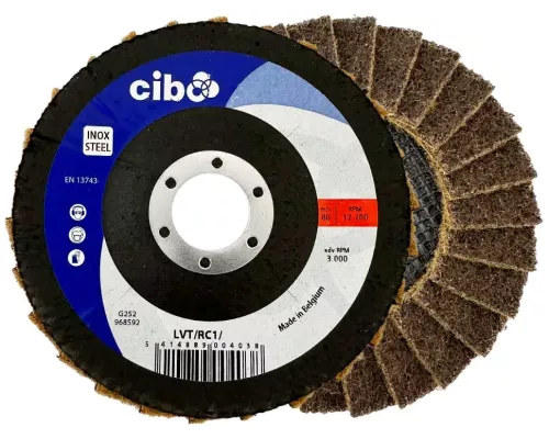 LVT Coarse A Surface Conditioning flap disc RC1 125 x 22mm LVT Coarse A Surface Conditioning flap disc RC1 125 x 22mm
