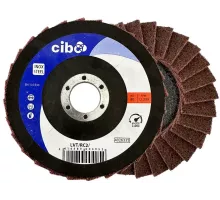 CIBO Круг лепестковый торцевой (КЛТ) 125 x 22 RC2 - нетканный материал ME, LVT/RC2/125, 5414889004052 (BE)