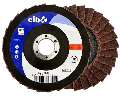 LVT Surface Conditioning RC2 flap disc 125mm diameter x 22 LVT Surface Conditioning RC2 flap disc 125mm diameter x 22