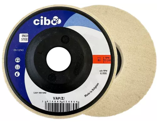 VAP Felt disc soft 125mm dia x 22mm