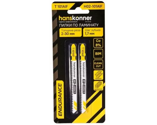 Пилки для лобзика Hanskonner H02-101AIF Пилки для лобзика Hanskonner H02-101AIF