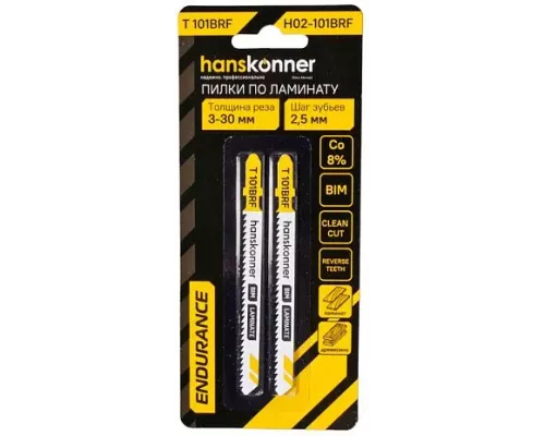 Пилки для лобзика Hanskonner H02-101BRF Пилки для лобзика Hanskonner H02-101BRF
