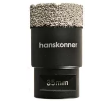 H1055-10-35 Коронка алмазная для УШМ, TilePro, 35 мм, вакуумн. спекание алмазов, Hanskonner, 4603010131083 (CN)