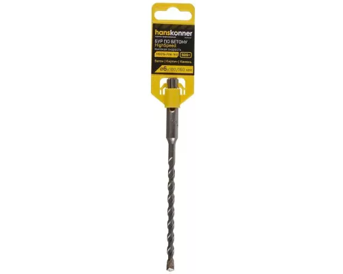 Бур SDS+ Hanskonner H9019-F06-160 Бур SDS+ Hanskonner H9019-F06-160