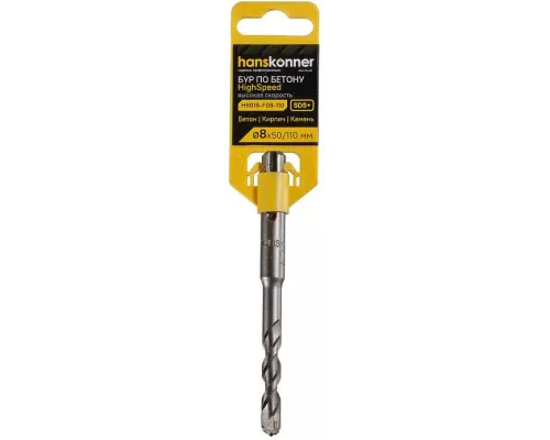 Бур SDS+ Hanskonner H9019-F08-110 Бур SDS+ Hanskonner H9019-F08-110