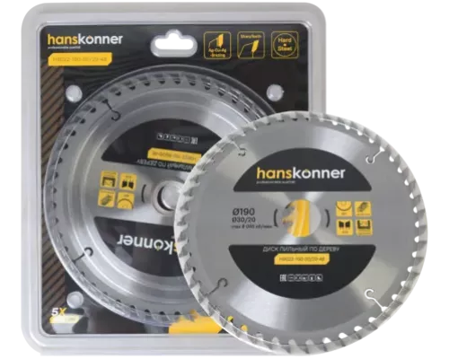 Диск пильный Hanskonner H9022-190-30/20-48