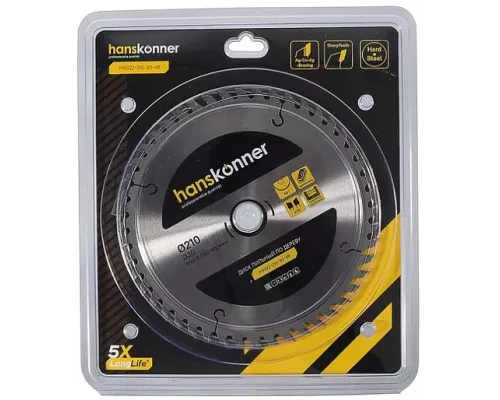 Диск пильный Hanskonner H9022-210-30-48