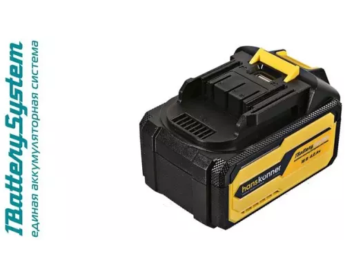 Аккумуляторная УШМ Hanskonner HAG1812E 1BatterySystem