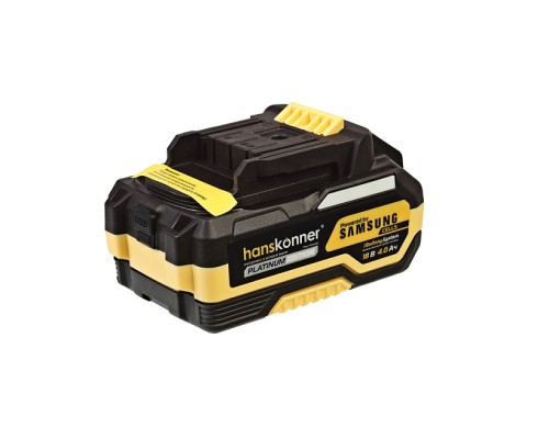 HBP2004PRO аккумулятор Hanskonner PLATINUM 18 В, 1BatterySystem, 4.0 Ач, SAMSUNG, блистер
