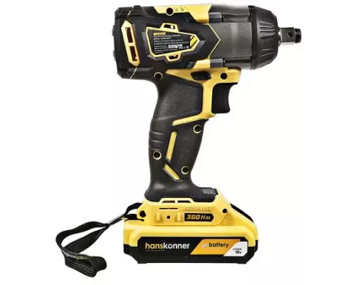 Аккумуляторный гайковерт Hanskonner HCD18350S Unibattery