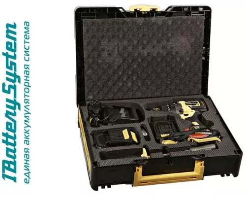 HCD20165PRO Аккумуляторный шуруповерт Hanskonner 1BatterySystem