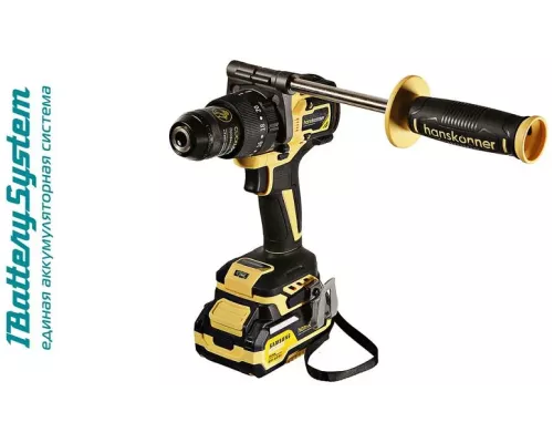 HCD20165PRO Аккумуляторный шуруповерт Hanskonner 1BatterySystem