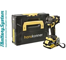HCD20420BLC Аккумуляторный ударный гайковерт Hanskonner 1BatterySystem, 4603010129264
