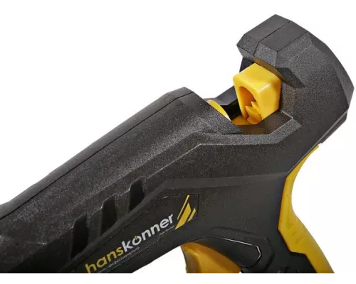 Пистолет клеевой 60 Вт, 2 сменных сопла, 4 стержня Hanskonner