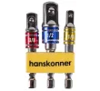 Набор адаптеров для торцевых головок 1/4", 3/8", 1/2" Hanskonner