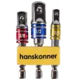 Набор адаптеров для торцевых головок 1/4", 3/8", 1/2" Hanskonner