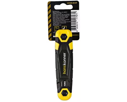 Набор ключей TORX, 8шт, T9-T40, S2, Hanskonner Набор ключей TORX, 8шт, T9-T40, S2, Hanskonner