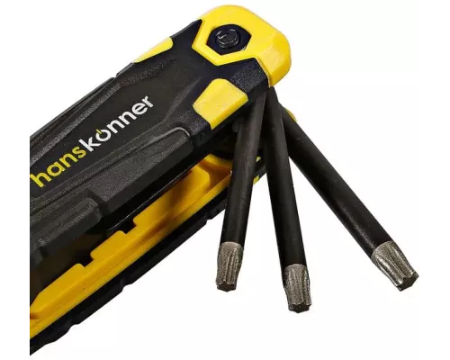 Набор ключей TORX, 8шт, T9-T40, S2, Hanskonner Набор ключей TORX, 8шт, T9-T40, S2, Hanskonner