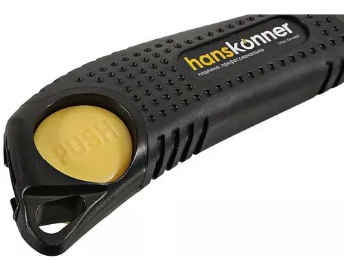 Нож 18мм, обрезиненный корпус, лезвие SK2 0.7мм, Hanskonner