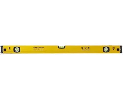 Уровень 800 мм, фрезеров., 3 глазка (1 зеркальн.), точн. 0.5мм/м, Hanskonner