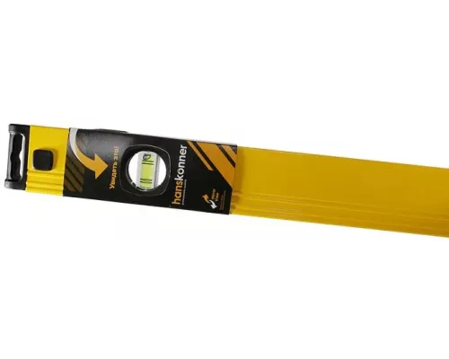 Уровень 1500 мм, фрезеров., 3 глазка (1 зеркальн.), точн. 0.5мм/м, Hanskonner