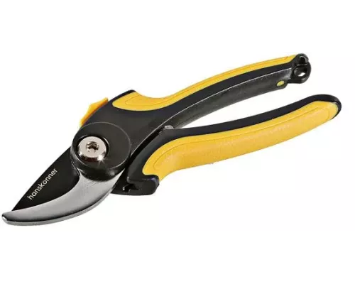 Секатор ручной, 180 мм, верхнее лезвие с тефлоновым покрытием, Hanskonner