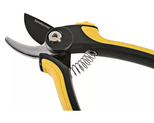 Секатор ручной, 180 мм, верхнее лезвие с тефлоновым покрытием, Hanskonner