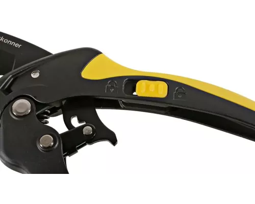 Секатор с храповым механизмом, 200 мм, верхнее лезвие с тефлоновым покрытием, Hanskonner