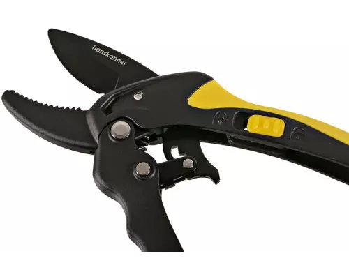 Секатор с храповым механизмом, 200 мм, верхнее лезвие с тефлоновым покрытием, Hanskonner