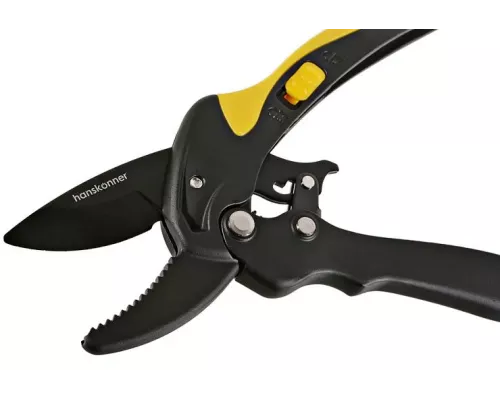 Секатор с храповым механизмом, 200 мм, верхнее лезвие с тефлоновым покрытием, Hanskonner