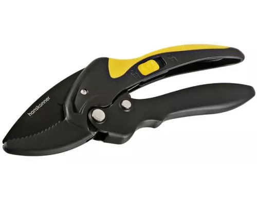 Секатор с храповым механизмом, 200 мм, верхнее лезвие с тефлоновым покрытием, Hanskonner