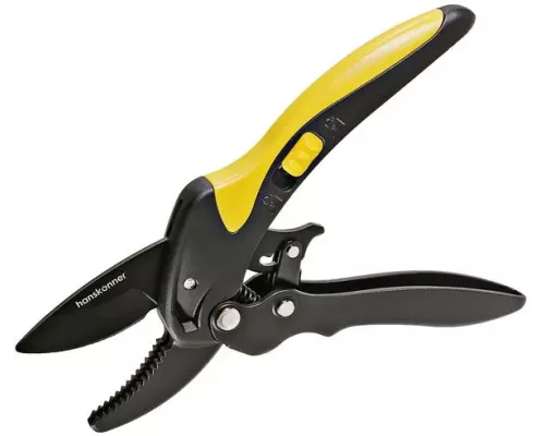 Секатор с храповым механизмом, 200 мм, верхнее лезвие с тефлоновым покрытием, Hanskonner