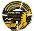 Шланг поливочный армированный, усиленный, 4х слойный, 3/4", 25 м, желто-черный Hanskonner