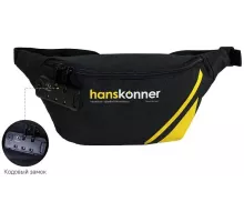 HKWB0001 Сумка поясная, 2 отделения, 360x150x70мм, кодовый замок, Hanskonner. 4603010119449 (CN)