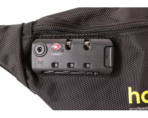 Сумка поясная, 2 отделения, 360x150x70мм, кодовый замок, Hanskonner