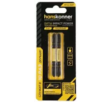 Биты PH2x65мм, ImpactPower, двусторон., торсионные, 2шт, Hanskonne