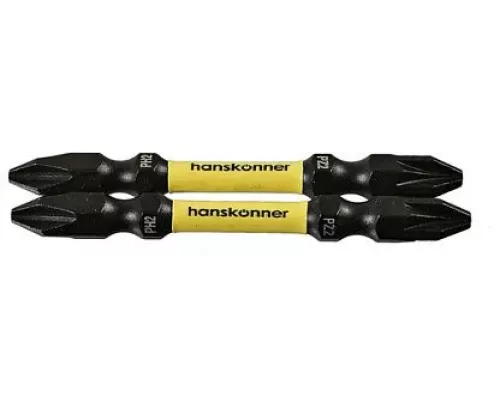 Биты PH2PZ2x65мм, ImpactPower, двуст., торсионные, 2шт, Hanskonner Биты PH2PZ2x65мм, ImpactPower, двуст., торсионные, 2шт, Hanskonner